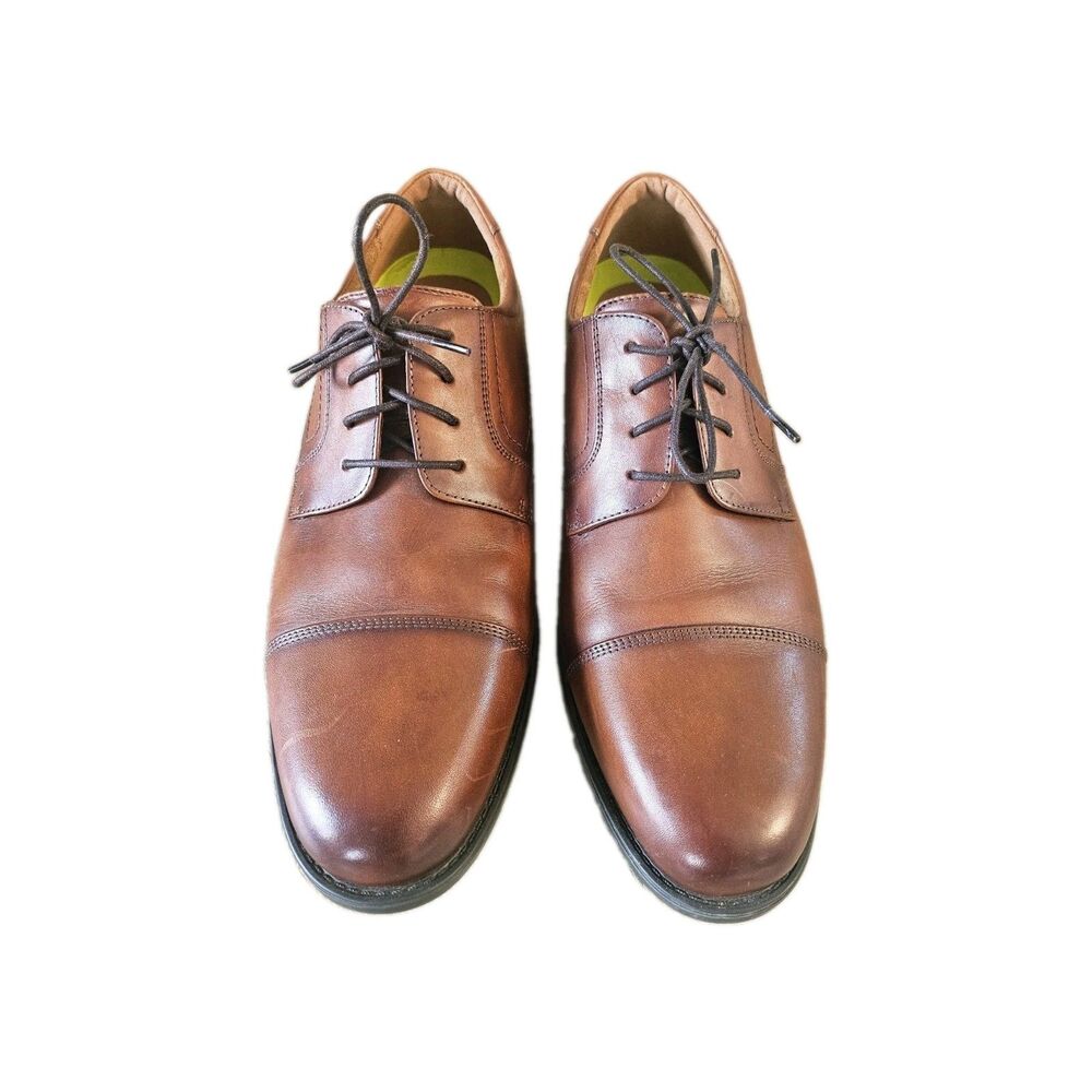 Florsheim Comfortech Men's Brown Leather Cap Toe Oxford Dress Shoes Size 12 D - Picture 3 of 9